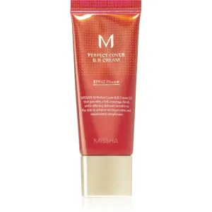 Missha M Perfect Cover BB crème très haute protection solaire petit format teinte No. 13 Bright Beige SPF 42/PA+++ 20 ml