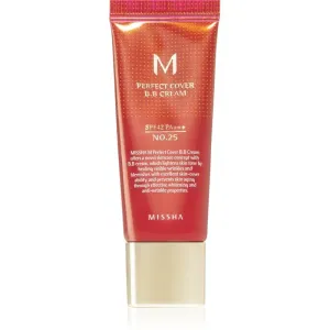 Missha M Perfect Cover BB crème très haute protection solaire petit format teinte No. 25 Warm Beige SPF 42/PA+++ 20 ml