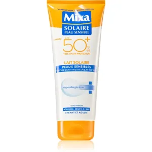 MIXA Sun lait solaire visage et corps pour peaux sensibles SPF 50+ 200 ml