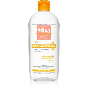 MIXA Niacinamide Glow eau micellaire pour une peau lumineuse 400 ml