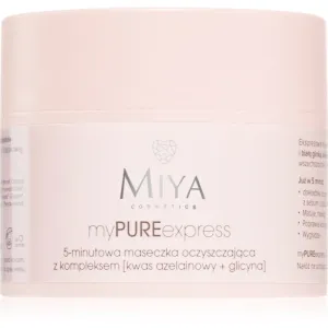MIYA Cosmetics myPUREexpress masque purifiant pour éliminer les excès de sébum et les pores 50 g