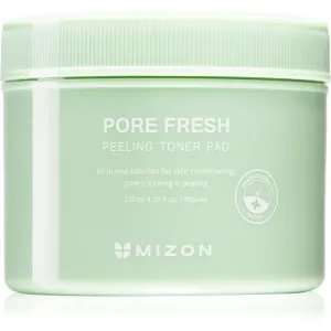 Mizon Pore Fresh disques exfoliants visage pour peaux sensibles sujettes à l'acné 60 pcs