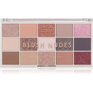 MUA Makeup Academy Professional 15 Shade Palette palette de fards à paupières teinte Blush Nudes 12 g