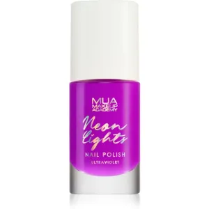 MUA Makeup Academy Neon Lights vernis à ongles néon teinte Ultraviolet 8 ml