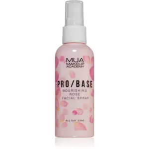 MUA Makeup Academy PRO/BASE Rose brume fixante maquillage à l’eau de rose 70 ml