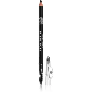 MUA Makeup Academy Brow Define crayon sourcils longue tenue avec brosse teinte Black 1,2 g
