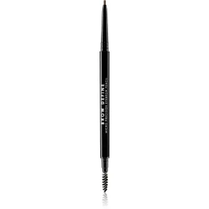 MUA Makeup Academy Brow Define crayon sourcils précision avec brosse teinte Dark Brown 0,3 g