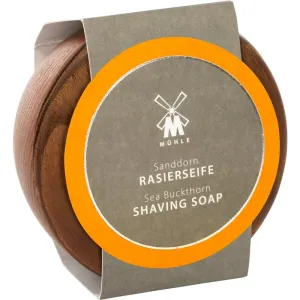 Mühle Shaving Soap Wooden Bowl savon de rasage pour homme Sea Buckthorn 65 g
