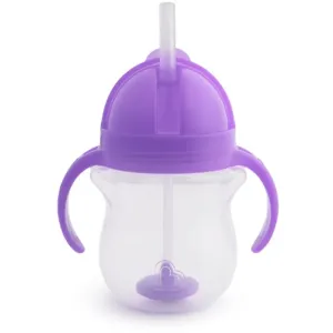 Munchkin Click Lock™ Tip & Sip tasse avec paille Purple 6 m+ 207 ml