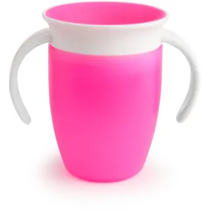 Munchkin Miracle 360° tasse d’apprentissage avec supports Pink 6 m+ 207 ml