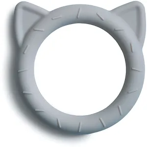 Mushie Cat Teether jouet de dentition Stone 1 pcs