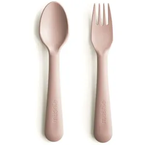 Mushie Fork and Spoon Set couverts Blush 2 pcs