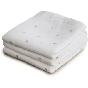 Mushie Muslin Diapers couches en tissu Crowns 3 pcs