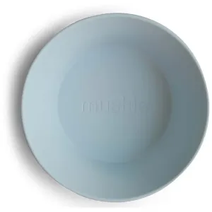 Mushie Round Dinnerware Bowl bol Powder Blue 2 pcs