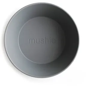 Mushie Round Dinnerware Bowl bol Smoke 2 pcs