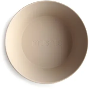 Mushie Round Dinnerware Bowl bol Vanilla 2 pcs