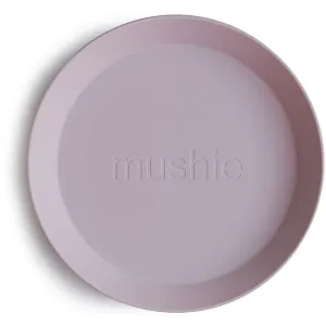 Mushie Round Dinnerware Plates assiette Soft Lilac 1 pcs