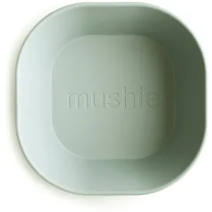Mushie Square Dinnerware Bowl bol Sage 2 pcs