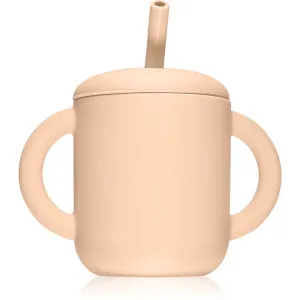 Mushie Training Cup with Straw tasse avec paille Blush 175 ml