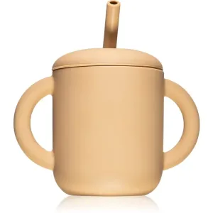 Mushie Training Cup with Straw tasse avec paille Natural 175 ml