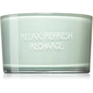 My Flame Minty Bamboo Relax, Refresh, Recharge bougie parfumée 9x13,5 cm