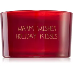 My Flame Winter Wood Warm Wishes Holiday Kisses bougie parfumée 13x9 g