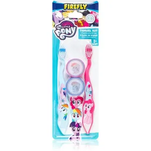 My Little Pony Travel Kit brosse à dents pour enfants avec capuchon de protection soft Blue/Pink 2 pcs