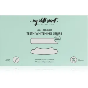 My White Secret Non - Peroxide Teeth Whitenings Strips bandes blanchissantes pour les dents 7 pcs