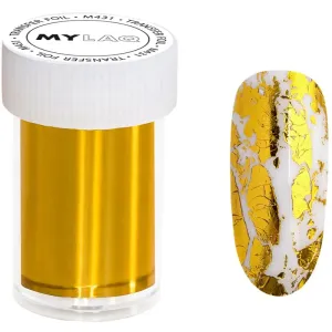 MYLAQ Transfer Foil Accessoire pour manucure ongles teinte Gold 4x100 cm