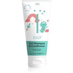 Naif Kids Shampoo & Conditioner shampoing et après-shampoing 2 en 1 pour enfant 200 ml