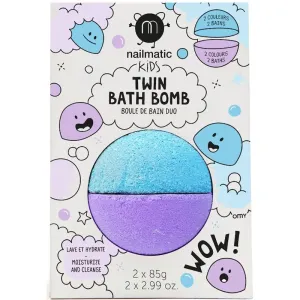 Nailmatic Kids bombe de bain Blue + Violet 2x85 g