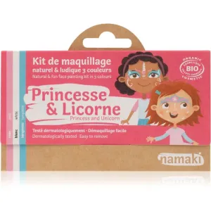 Namaki Color Face Painting Kit Princess & Unicorn ensemble (pour enfant)