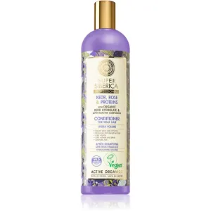 Natura Siberica Kedr, Rose & Protein après-shampoing volume pour cheveux affaiblis 400 ml