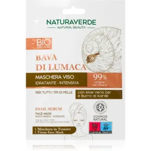 Naturaverde Bava Di Lumaca masque visage hydratant à l'extrait de bave d'escargot 1 pcs