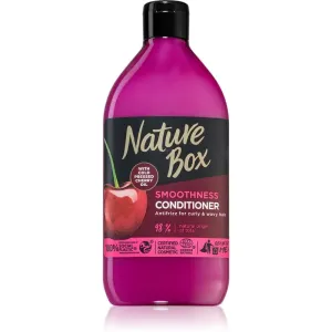 Nature Box Cherry après-shampooing lissant pour cheveux indisciplinés et frisottis 385 ml