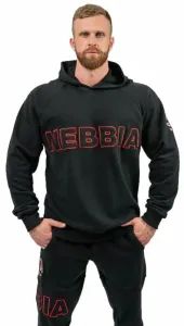 Nebbia Long Pullover Hoodie Legacy Black M Fitness sweat à capuche