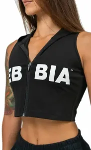 Nebbia Sleeveless Zip-Up Hoodie Muscle Mommy Black XS Fitness sweat à capuche