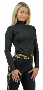 Nebbia Zip-Up Jacket INTENSE Warm-Up Black/Gold M Fitness sweat à capuche