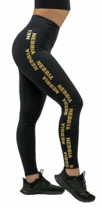 Nebbia Classic High Waist Leggings INTENSE Iconic Black/Gold S Pantalon de fitness