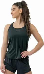 Nebbia FIT Activewear Tank Top “Airy” with Reflective Logo Black M T-shirt de fitness