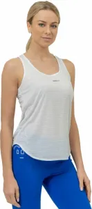 Nebbia FIT Activewear Tank Top “Airy” with Reflective Logo White L T-shirt de fitness
