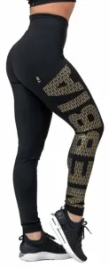 Nebbia Gold Print Leggings Black XS Pantalon de fitness