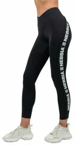Nebbia High Waisted Side Stripe Leggings Iconic Black L Pantalon de fitness