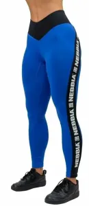 Nebbia High Waisted Side Stripe Leggings Iconic Blue S Pantalon de fitness