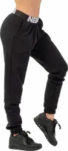 Nebbia Iconic Mid-Waist Sweatpants Black L Pantalon de fitness