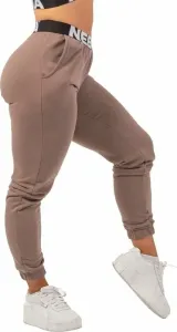 Nebbia Iconic Mid-Waist Sweatpants Brown L Pantalon de fitness