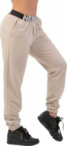 Nebbia Iconic Mid-Waist Sweatpants Cream L Pantalon de fitness