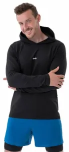 Nebbia Long-Sleeve T-shirt with a Hoodie Black 2XL T-shirt de fitness