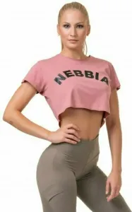 Nebbia Loose Fit Sporty Crop Top Old Rose L T-shirt de fitness