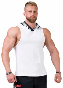 Nebbia No Excuses Tank Top Hoodie White M T-shirt de fitness